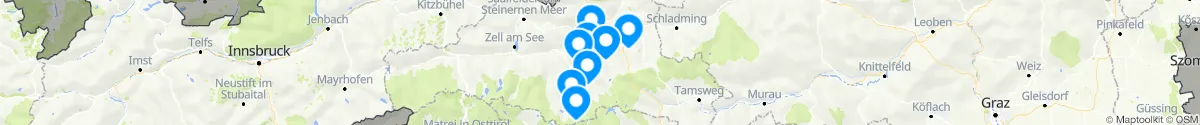 Kartenansicht für Apotheken-Notdienste in der Nähe von Hüttschlag (Sankt Johann im Pongau, Salzburg)